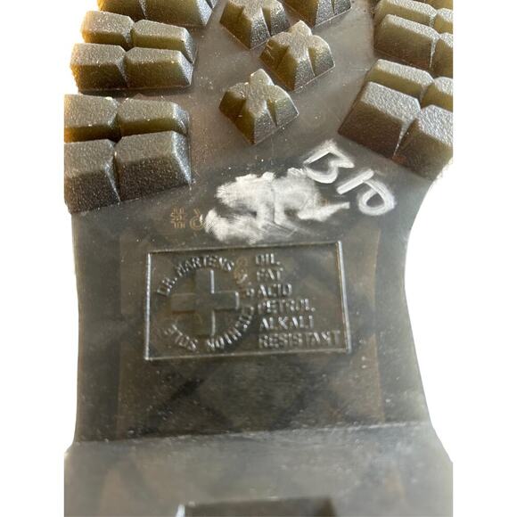 Dr. Martens AirWair Jadon Platform White Leather Lace Up Combat Boots Size 7 - Picture 9 of 9